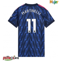 Camiseta Arsenal Gabriel Martinelli #11 Visitante Equipación para mujer 2025-26 manga corta